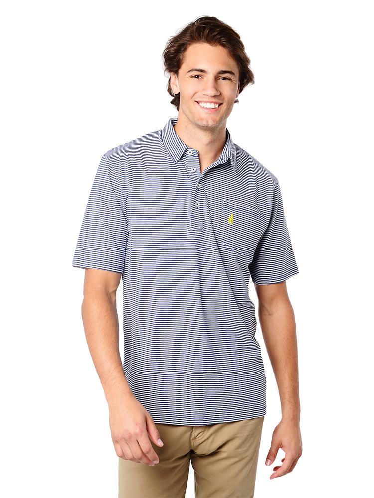 Johnnie-O Men's Jack Stripe Polo - Saint Bernard