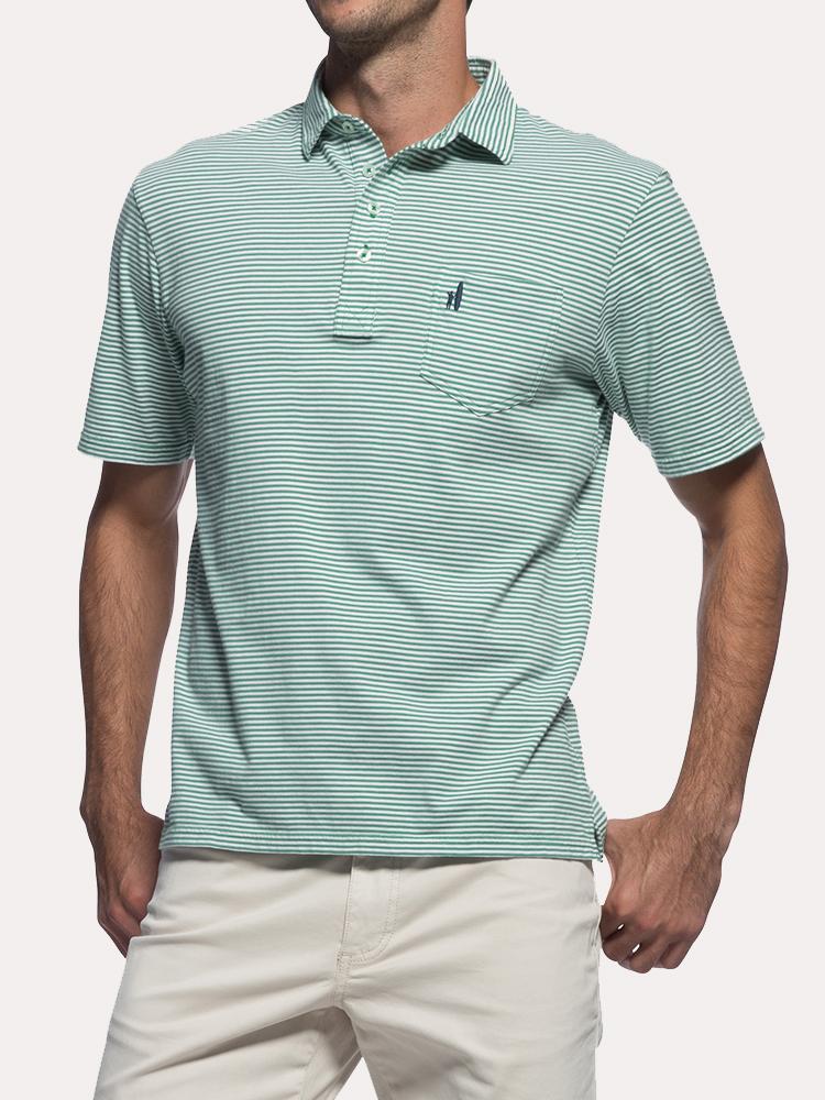 Johnnie-O Men's Jack Stripe Polo - Saint Bernard