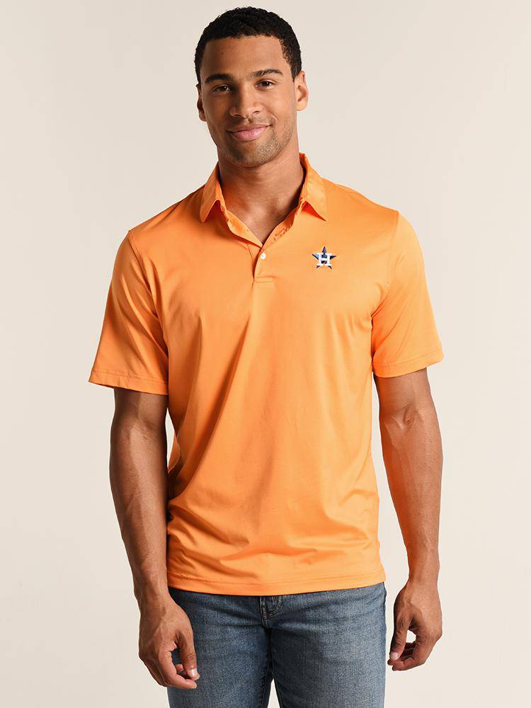 Johnnie-O Astros Birdie Prep-Performance Polo - Saint Bernard