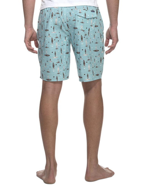 Johnnie-O Men's Rowan Half Elastic Surf Shorts
