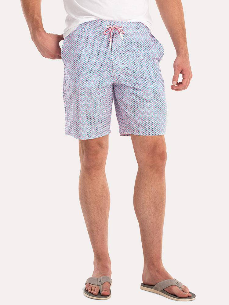 Johnnie-O Men's Jekyll Half Elastic Surf Short - Saint Bernard