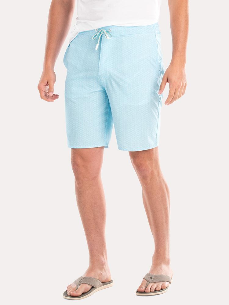 Johnnie-O Men's Folly Half Elastic Surf Short - Saint Bernard