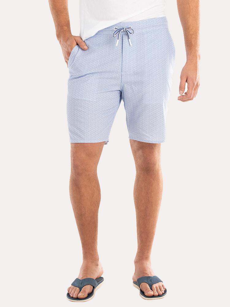 Johnnie-O Men's Folly Half Elastic Surf Short - Saint Bernard
