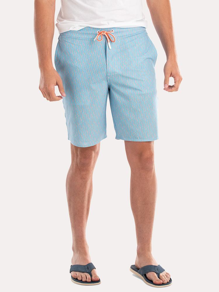 Johnnie-O Men's Clearwater Half Elastic Surf Short - Saint Bernard