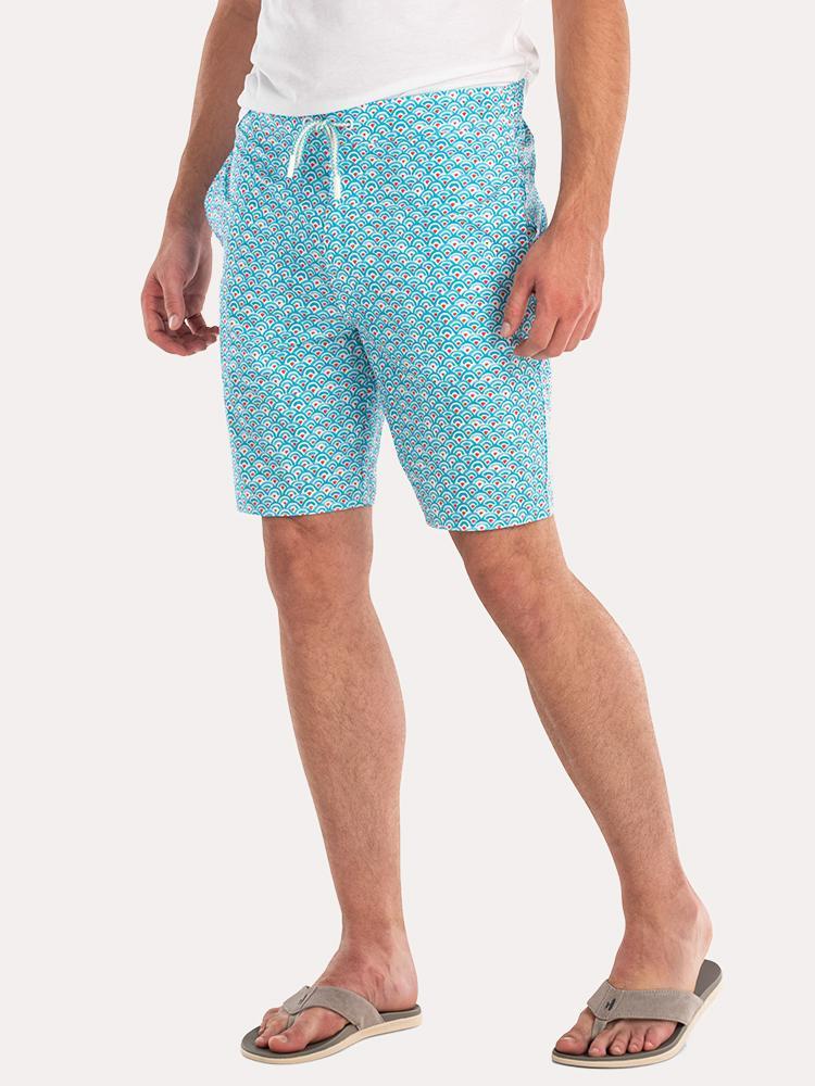 Johnnie-O Men's Manteo Half Elastic Surf Short - Saint Bernard
