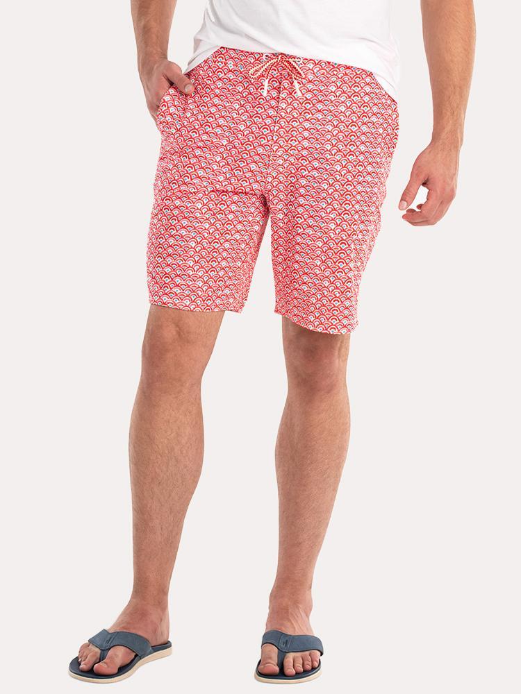 Johnnie-O Men's Manteo Half Elastic Surf Short - Saint Bernard