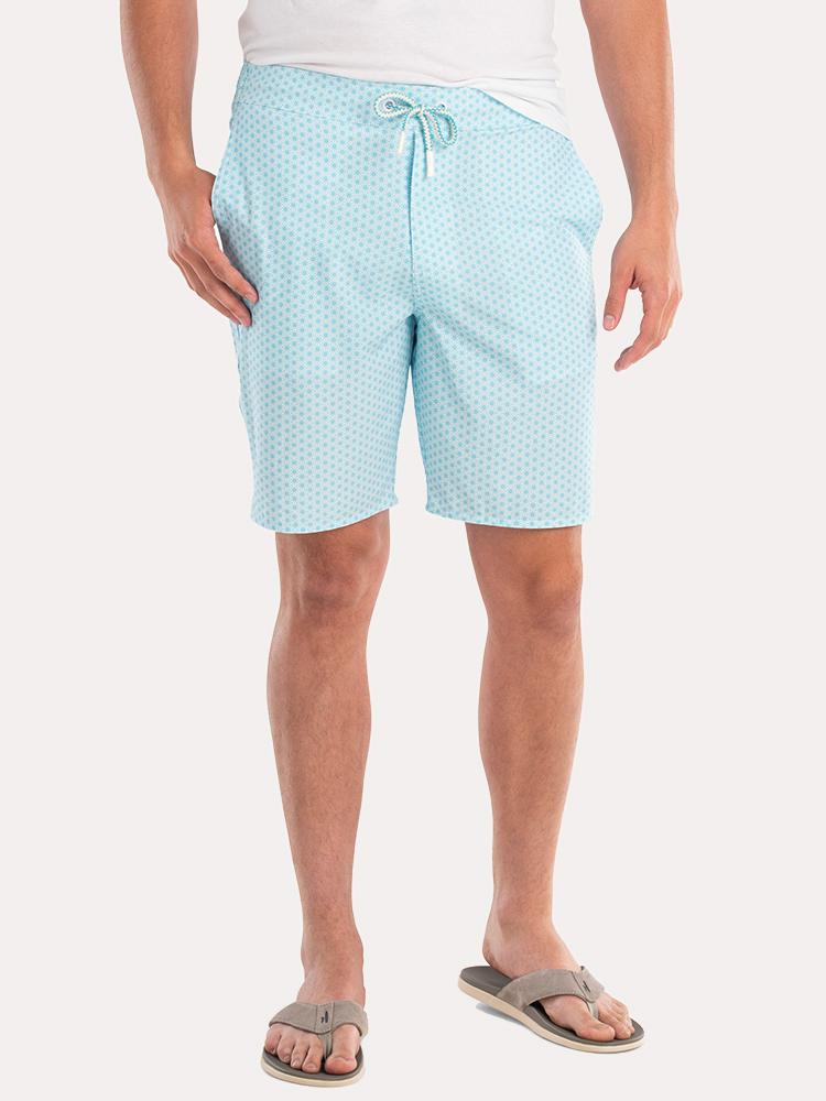 Johnnie-O Men's Sea Pines Half Elastic Surf Short - Saint Bernard