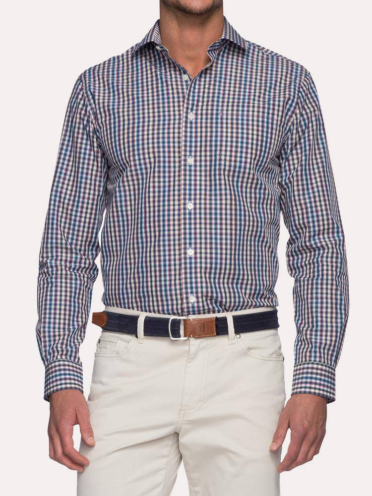 Johnnie-O Men's Wayne Button Down Shir - Saint Bernard