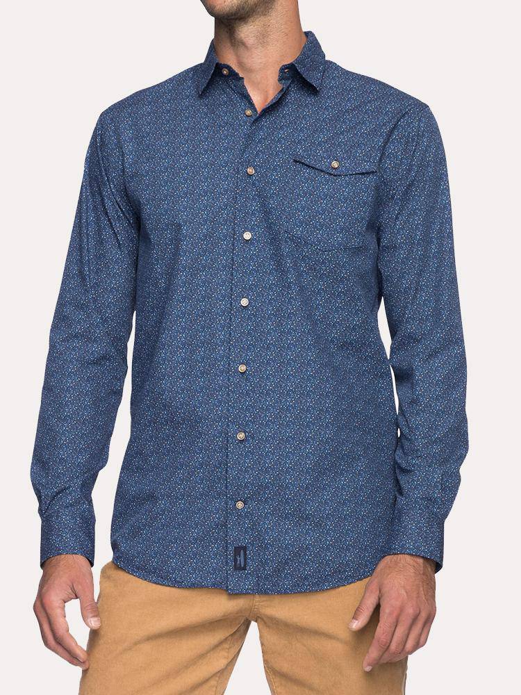 Johnnie-O Men's Bayles Button Down Shirt - Saint Bernard