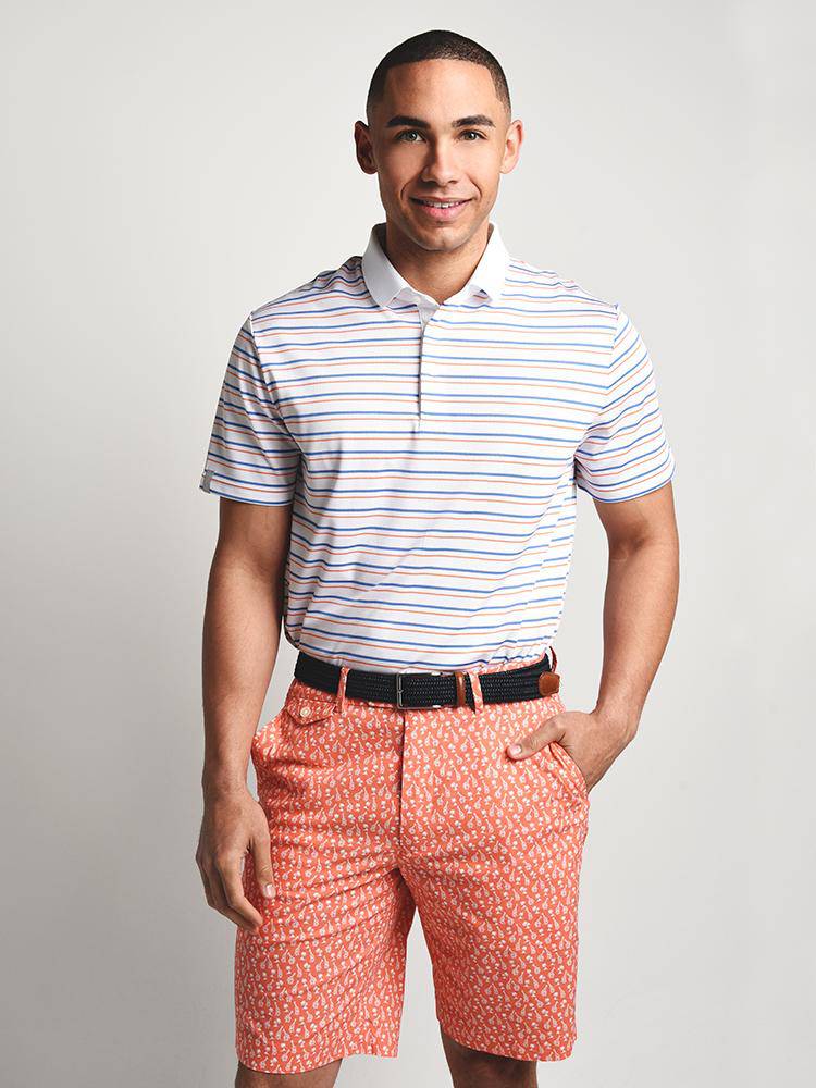 RLX Multistriped Airflow Jersey Polo - Saint Bernard