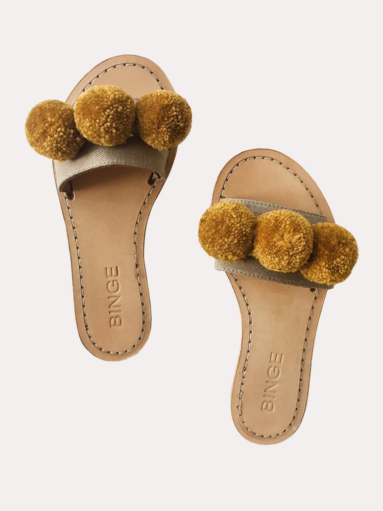 Binge Kai Pom Slip Ons - Saint Bernard