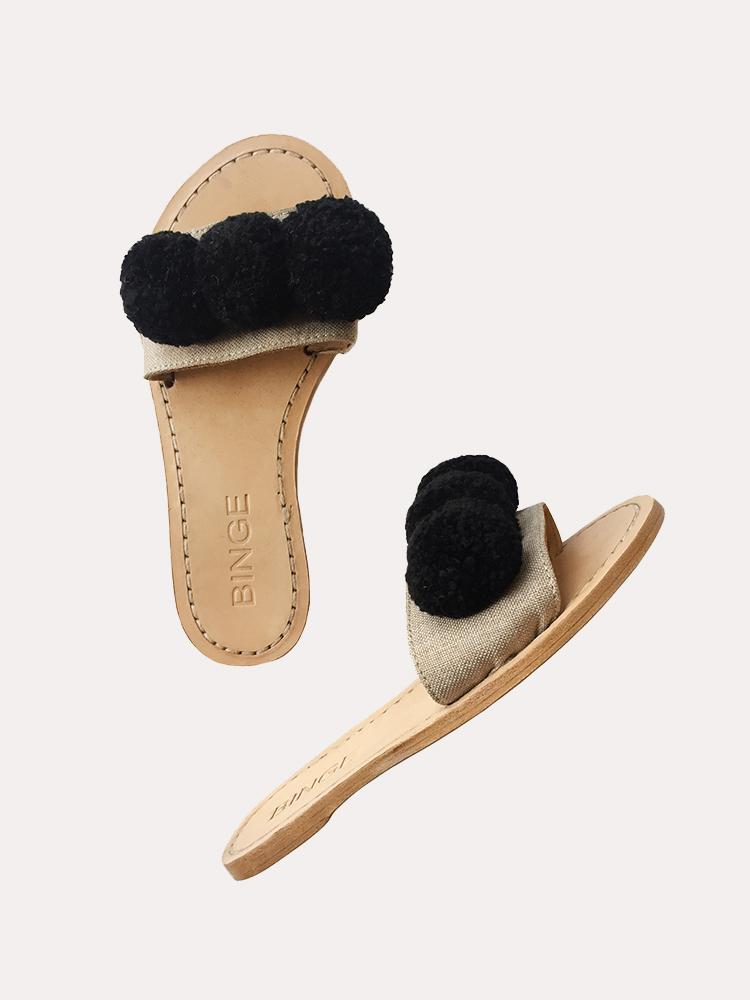 Binge Kai Pom Slip Ons - Saint Bernard