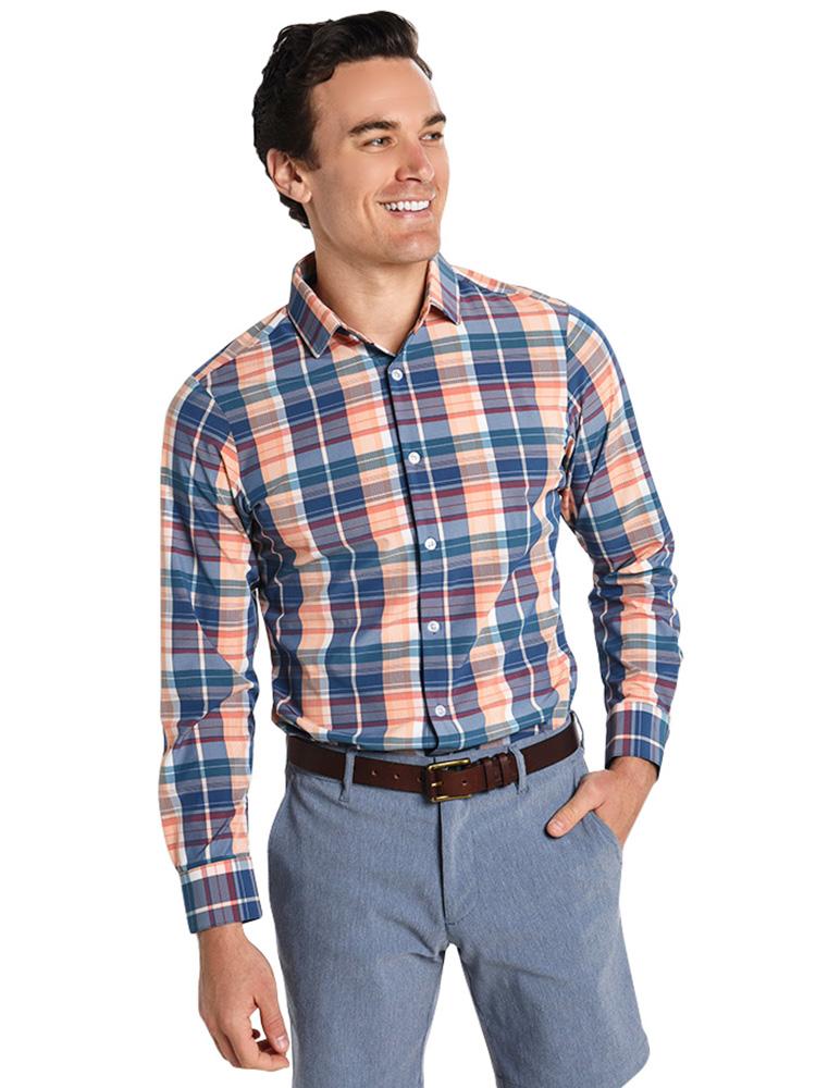 Mizzen+Main Potomac Long Sleeve Leeward Collection Shirt - Saint Bernard
