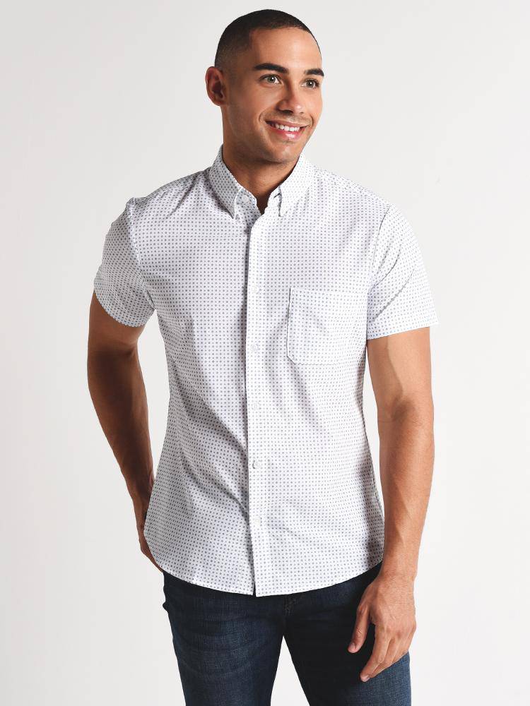 Mizzen+Main Darst Short Sleeve Shirt - Saint Bernard