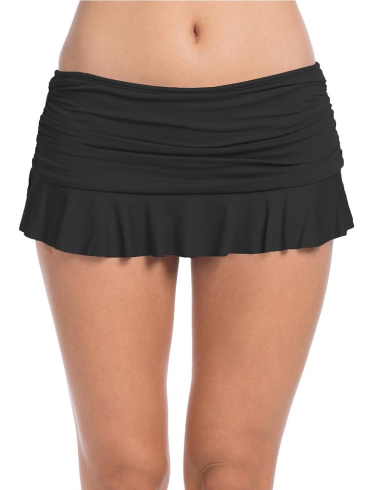 La Blanca Island Goddess Ruffle Skirted Hipster - Saint Bernard