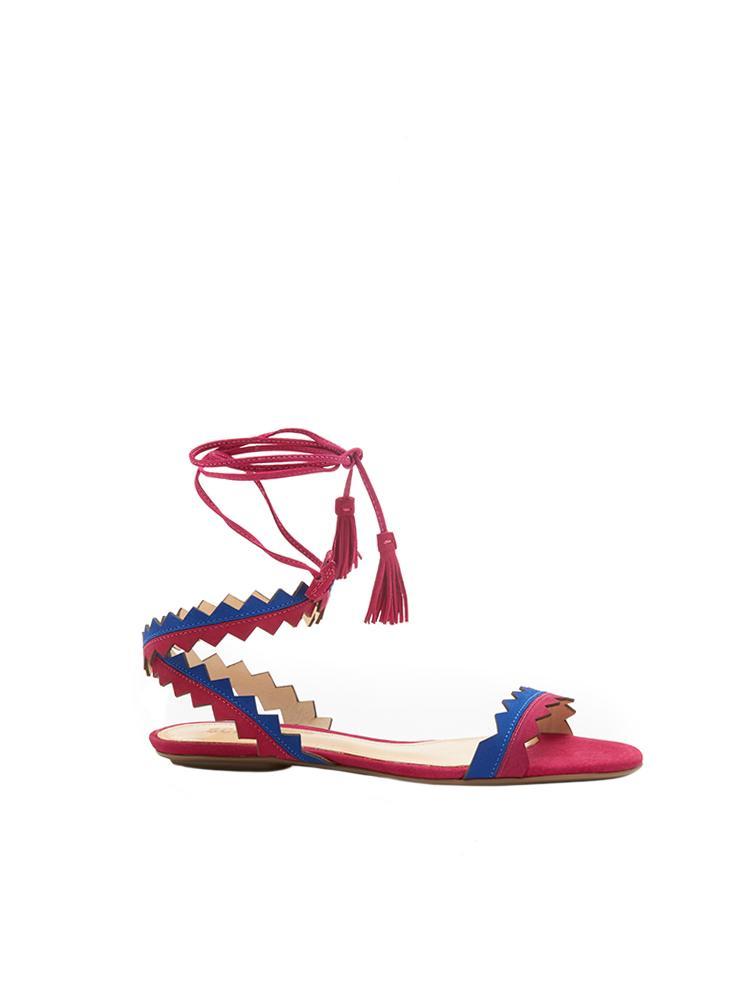 Schutz Leila Ankle Wrap Sandal - Saint Bernard