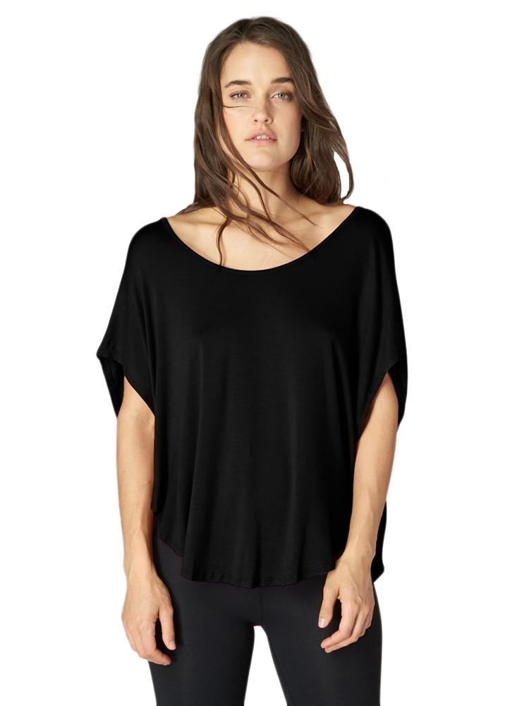 Beyond Yoga Silk or Swim Scalloped Tee - Saint Bernard