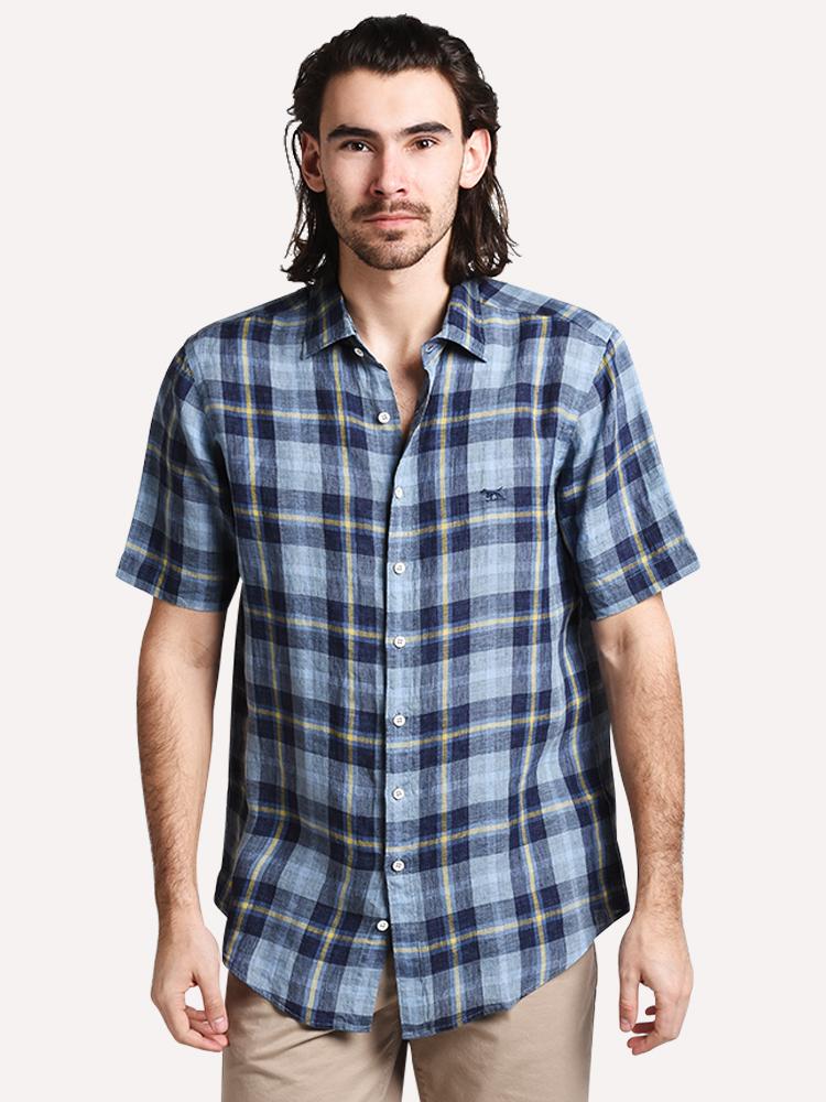 Rodd And Gunn Berwick Forest Short Sleeve Button Down Shirt - Saint Bernard