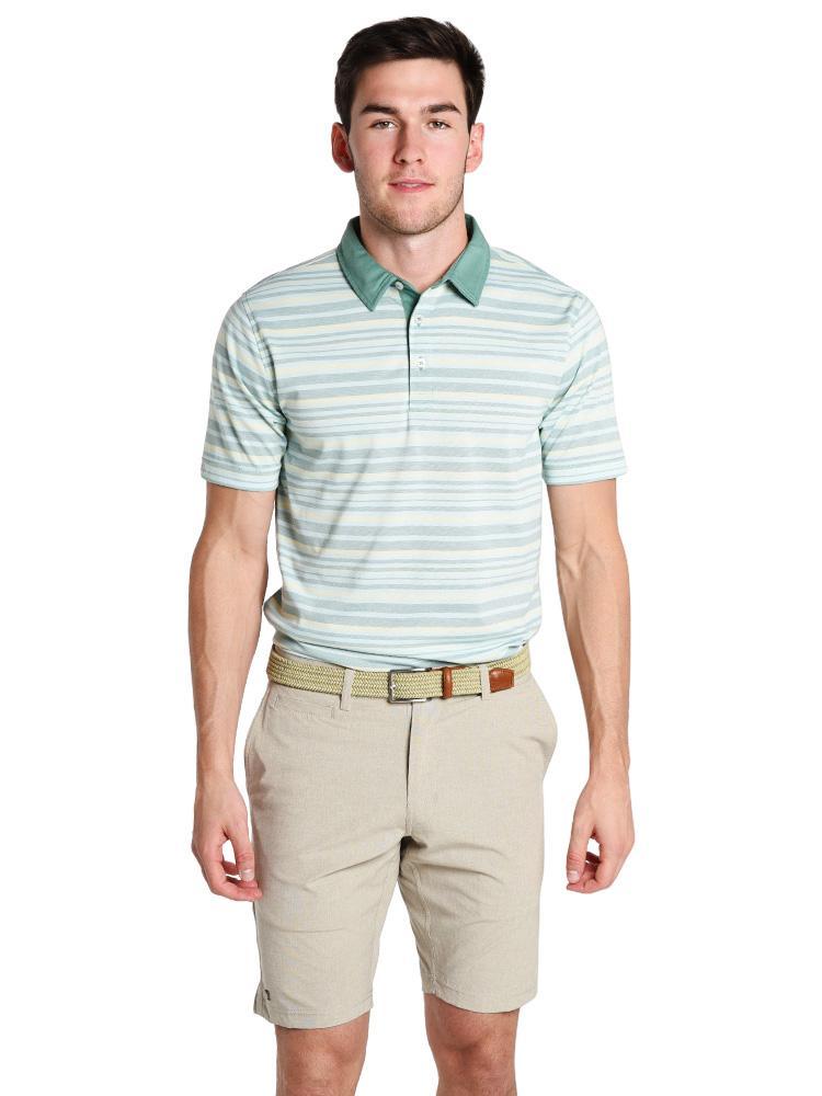 Linksoul Cotton Mutli Stripe Jersey Polo - Saint Bernard