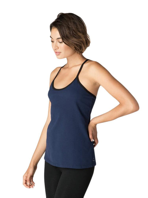Beyond Yoga Stacked and Sliced Tank