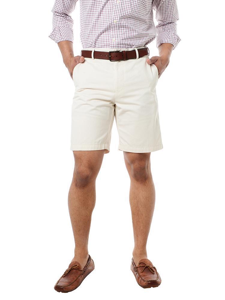 Peter Millar Men's Winston Washed Twill Collegiate Short - Saint Bernard