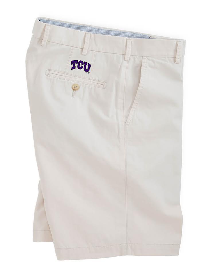 Peter Millar Men's Winston Washed Twill Collegiate Short - Saint Bernard