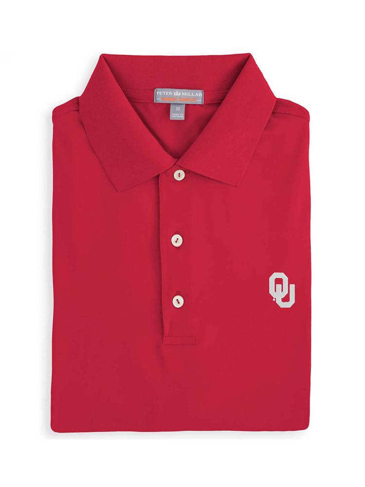 Peter Millar Men's Collegiate Solid Performance Polo - Saint Bernard