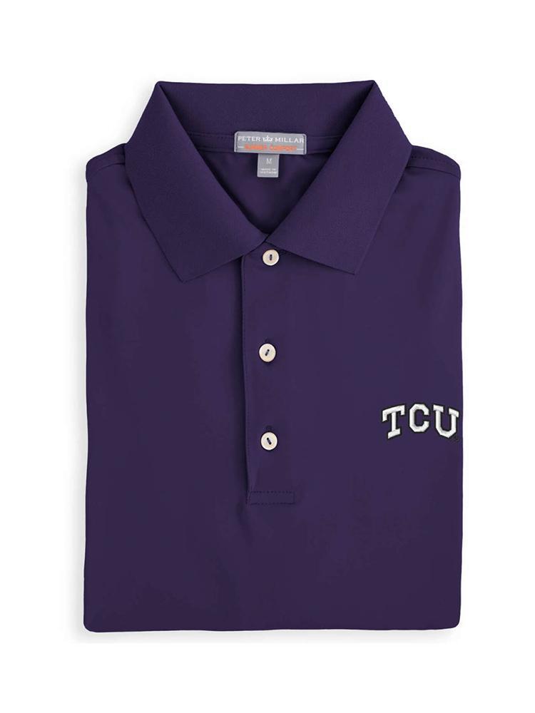 Peter Millar Men's Collegiate Solid Performance Polo - Saint Bernard