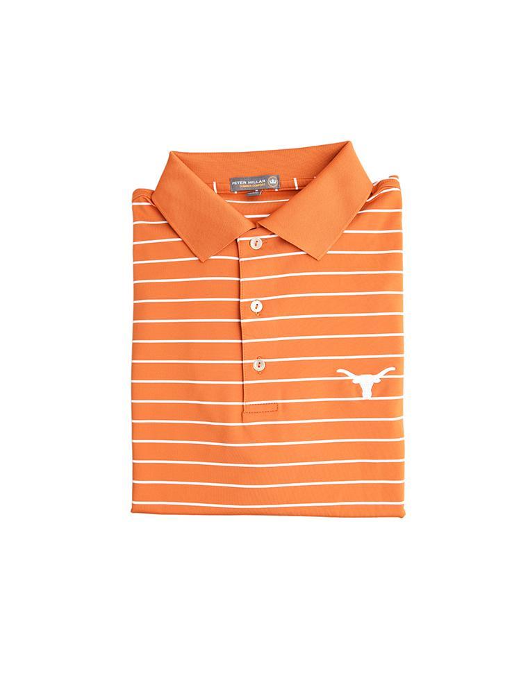 Peter Millar Men's Collegiate Stripe Jersey Polo - Saint Bernard