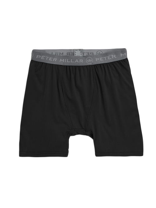 Peter Millar Crown Sport Men's Solid Stretch Jersey Boxer Brief
