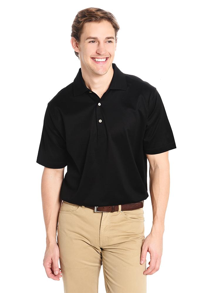 Peter Millar Men's Solid Cotton Lisle Polo - Saint Bernard