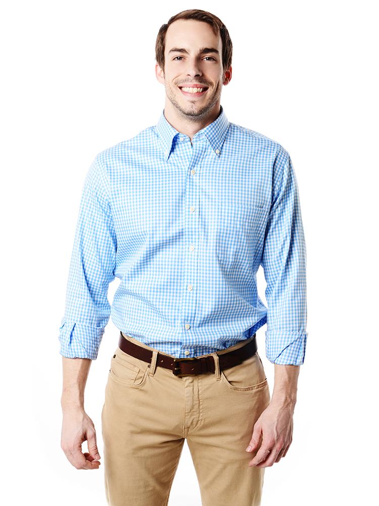 peter millar nanoluxe dress shirt Peter Millar Nanoluxe Easy Care Men Multi-Woven Long Sleeve Dress Shirt M
