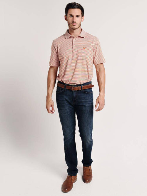 Peter Millar Major Seaside Stripe Pocket Polo