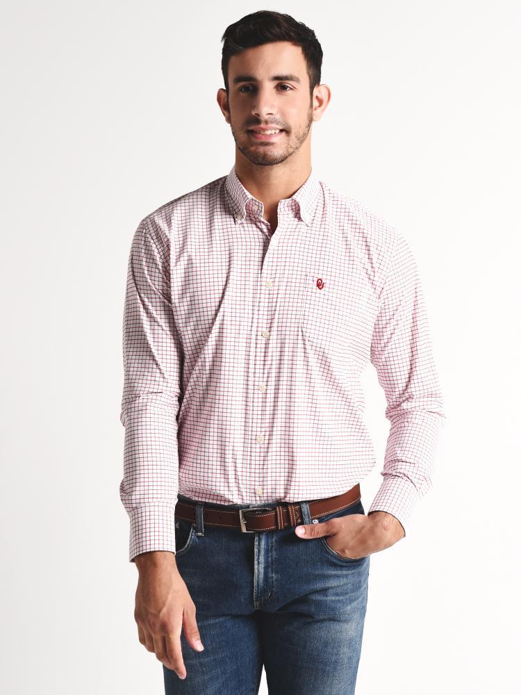 Peter Millar Stretch Tattersall Woven Shirt - Saint Bernard