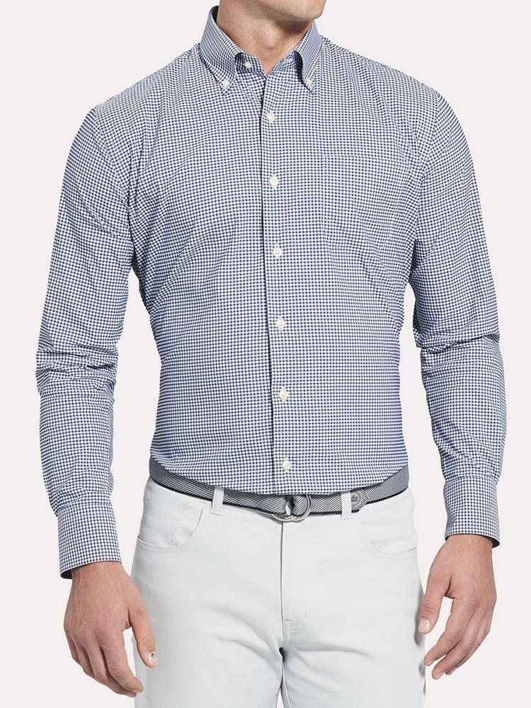 Peter Millar Mimi Performance Check Woven Shirt - Saint Bernard
