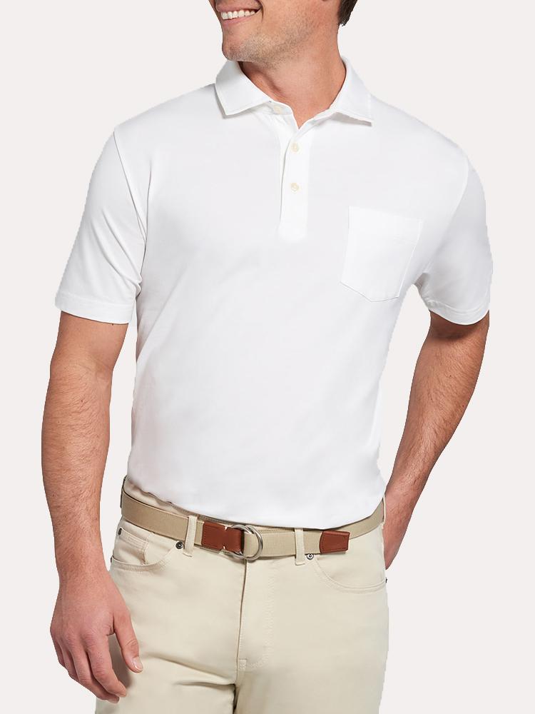Peter Millar Solid Seaside Wash Polo - Saint Bernard