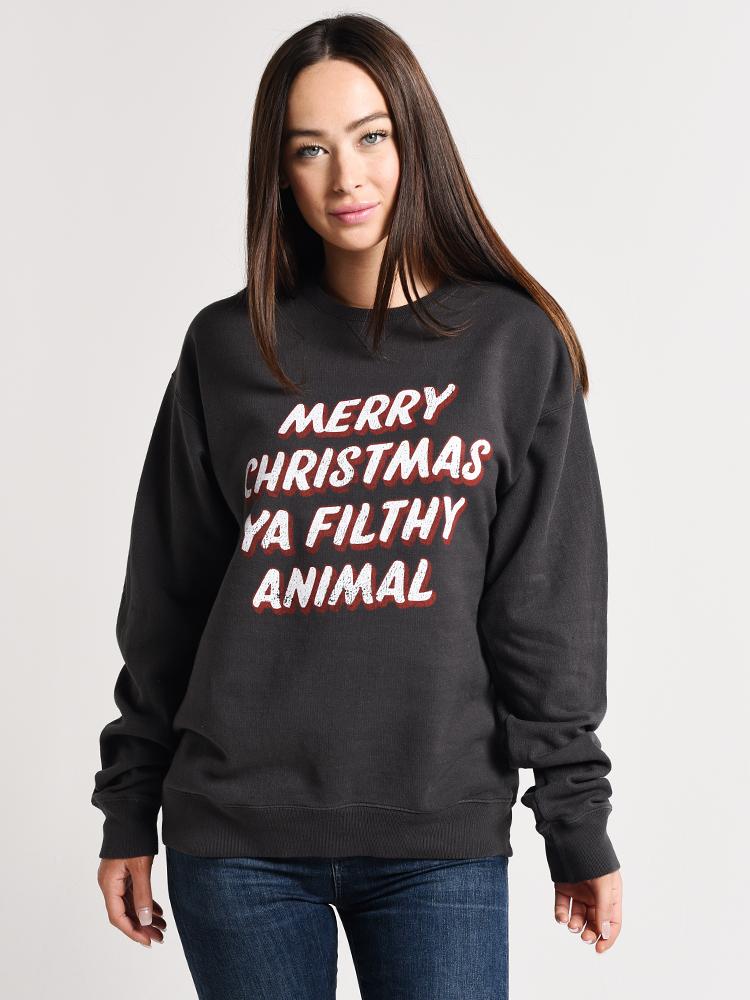 Charlie Southern Merry Christmas SS Pepper Sweatshirt - Saint Bernard