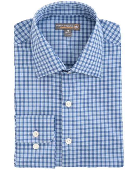 Peter Millar Men's Livingston Performance Check Woven Shirt