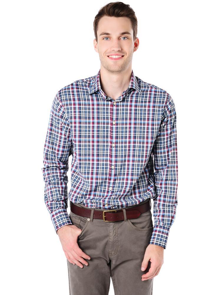 Peter Millar Men's Gonzo Performance Multi Color Woven Shirt - Saint Bernard