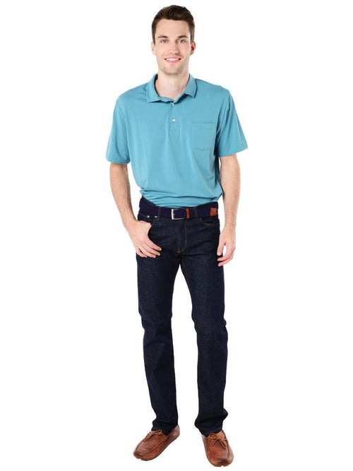 Peter Millar Men's Seaside Solid Washed Polo