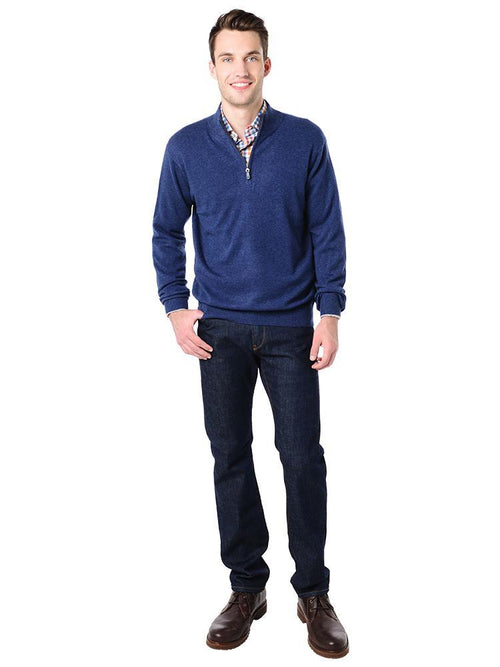 Peter Millar Men's Cashmere 1/4 Zip Pullover