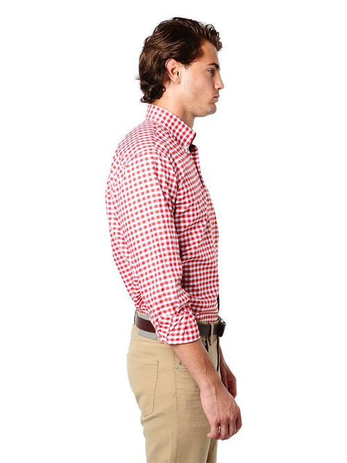 Peter Millar Men's Port Oxford Check Classic Button Down Shirt