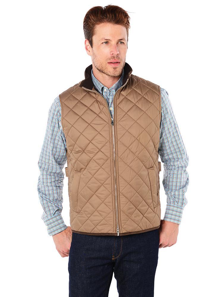 Peter Millar Men's Hudson Lightweight Quilted Vest - Saint Bernard