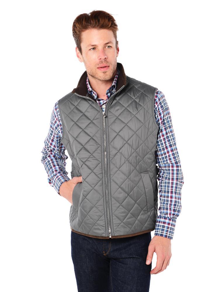 Peter Millar Men's Hudson Lightweight Quilted Vest - Saint Bernard