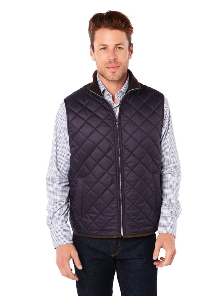 Peter Millar Men's Hudson Lightweight Quilted Vest - Saint Bernard