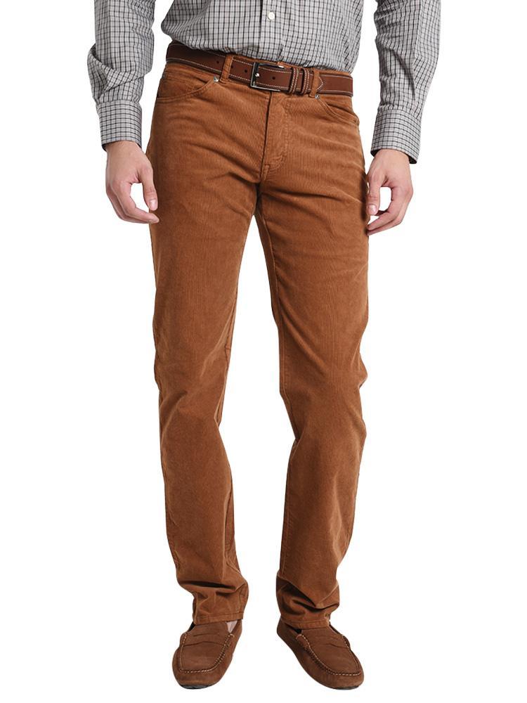 Peter Millar Stretch Cord Five Pocket Pant - Saint Bernard