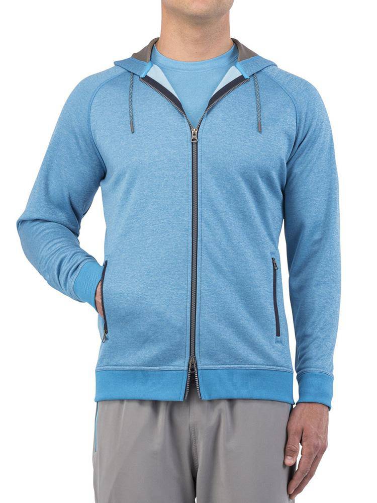 Peter Millar Men's Placid Full-Zip Hoodie - Saint Bernard