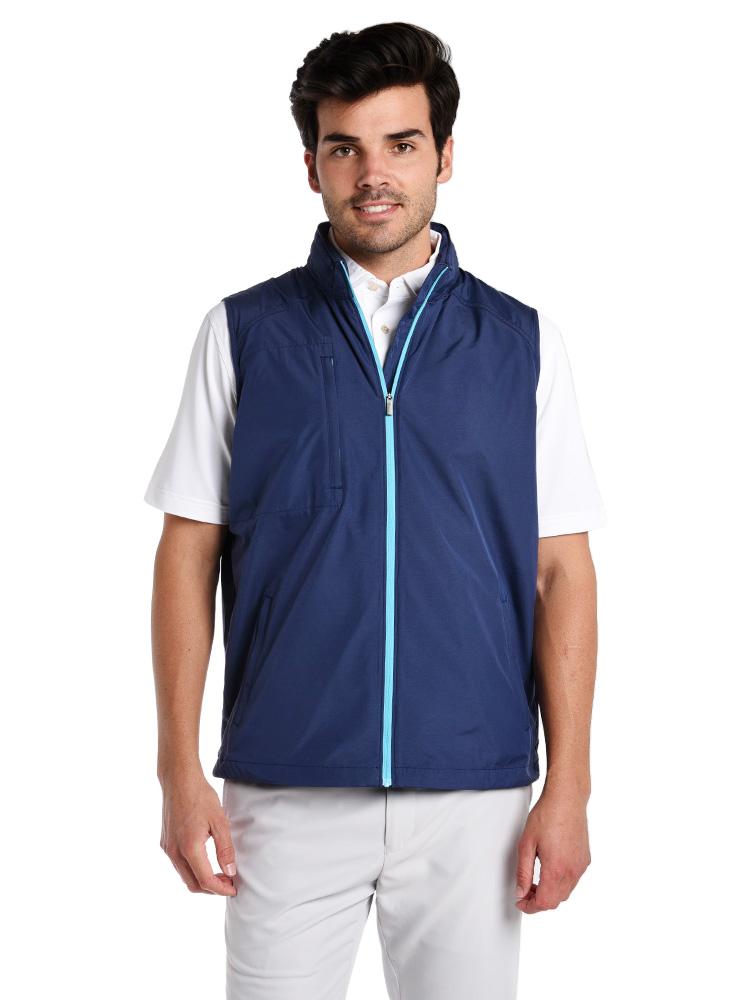 Peter Millar Men's Sapporo Light Weight Windbreaker Vest - Saint Bernard