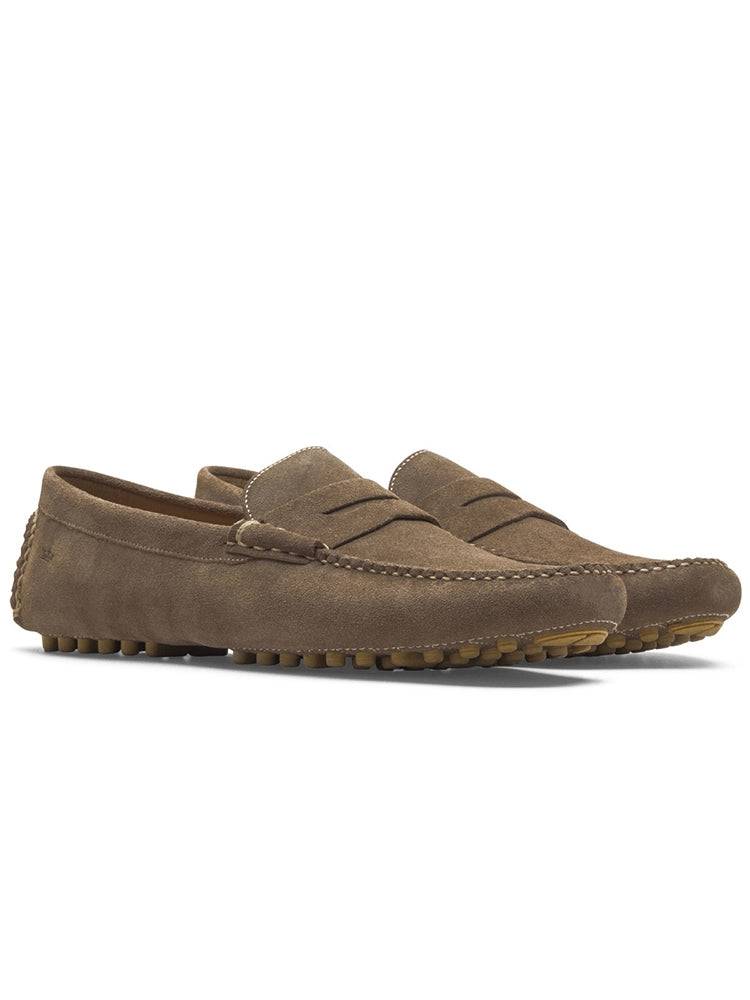 Peter Millar Jefferson Suede Driver - Saint Bernard