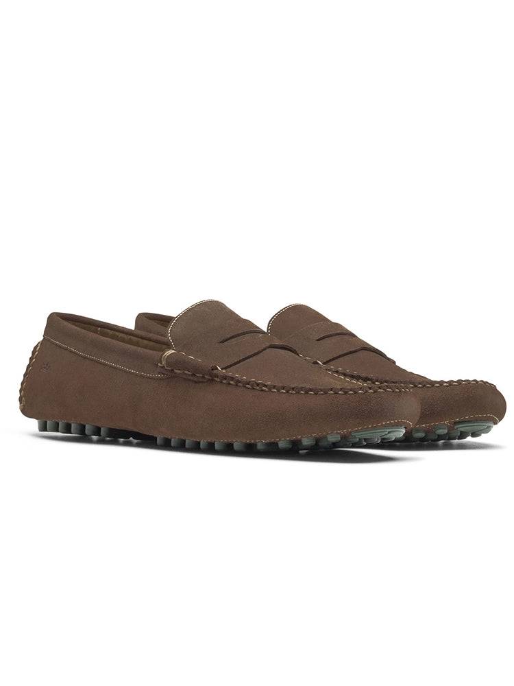 Peter Millar Jefferson Suede Driver - Saint Bernard